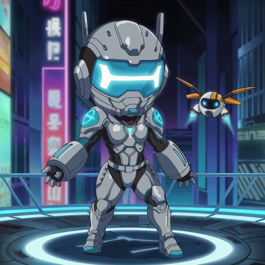 Chibi Cyber Vanguard: Neon Core Protocol
