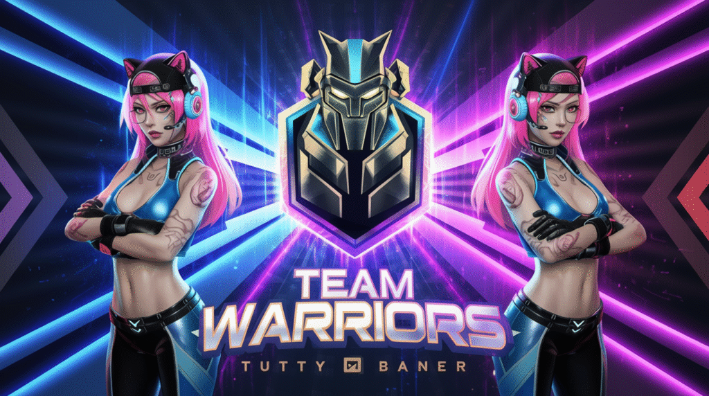 Digital Huntress: Team Warriors Banner Art