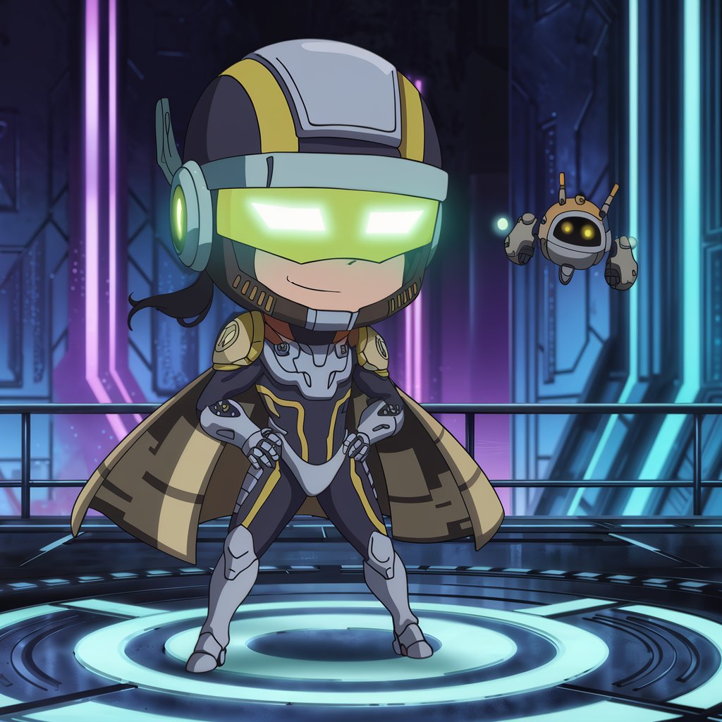Chibi Cyber Vanguard: Neon Core Protocol