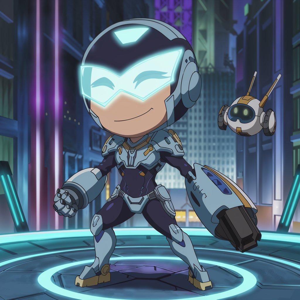 Chibi Cyber Vanguard: Neon Core Protocol