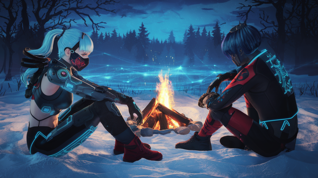 Phantom Circuit: Frozen Flames Banner Art