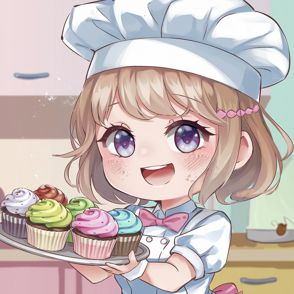 girl chibi kawaii chibi cute anime girl magic