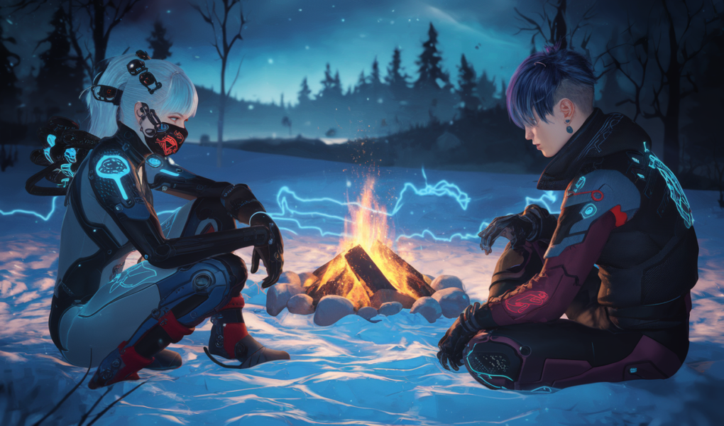 Phantom Circuit: Frozen Flames Banner Art