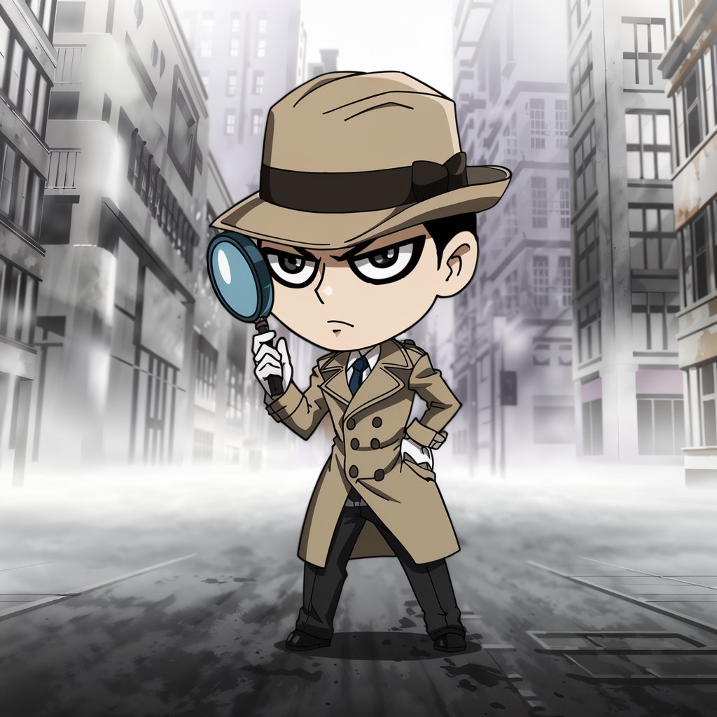 Shadow Clue – Detective Chibi Art