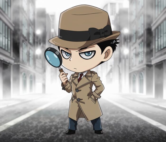 Shadow Clue – Detective Chibi Art
