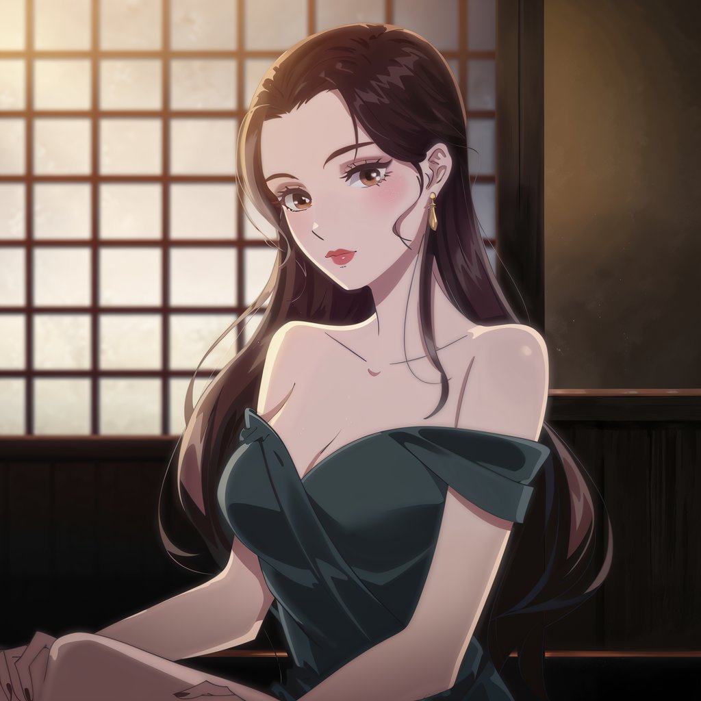 Crimson Gaze – Alluring Character Art