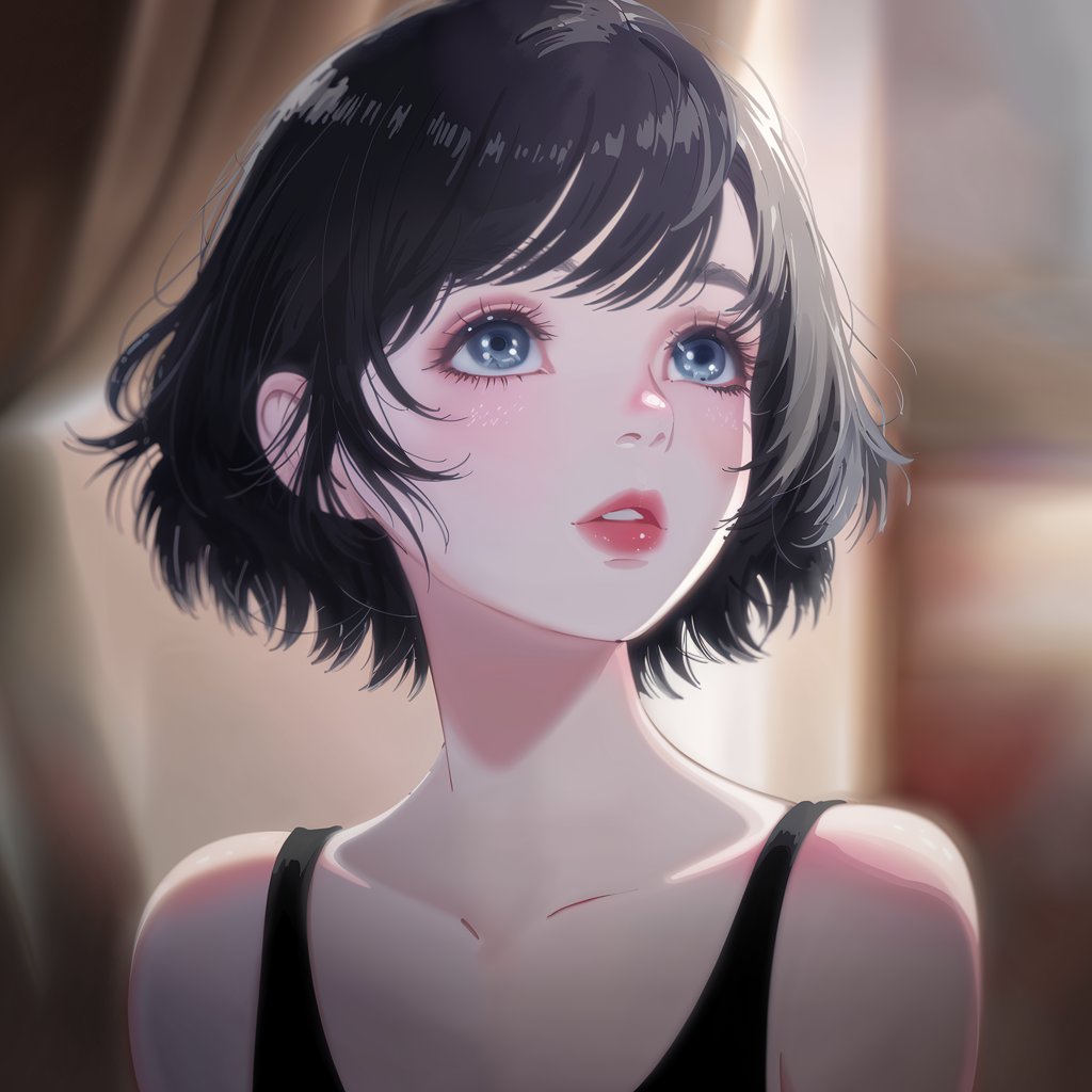 Velvet Dawn – Aesthetic Anime Girl Art