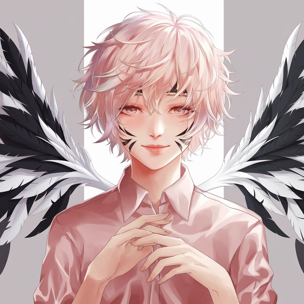Angel of Dusk – Aesthetic Anime Boy Art