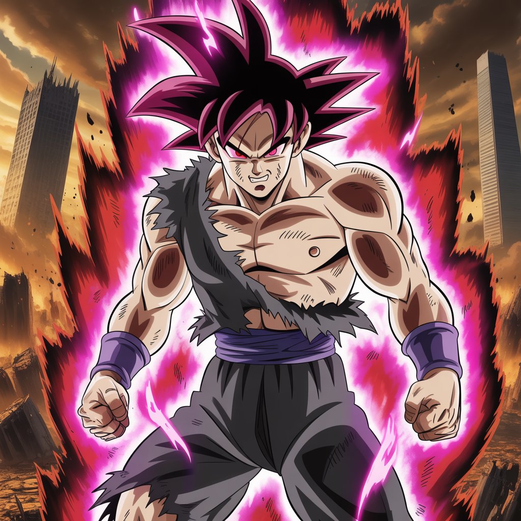 Apocalyptic Ascension – Black Goku Fan Art