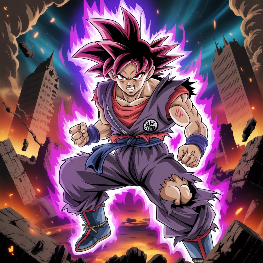 Apocalyptic Ascension – Black Goku Fan Art