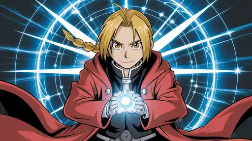 Dynamic Anime Mage Casting Spell - Magical Fantasy Art Banner