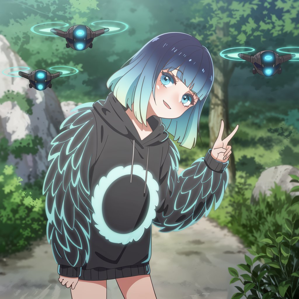 Cyber Feather Hacker – Character Art