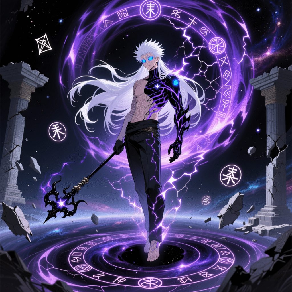 Satoru Gojo Fan Art: Domain of Darkness