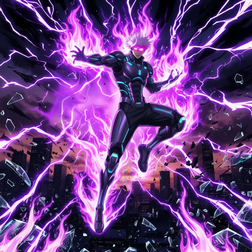 Satoru Gojo Fan Art: Domain of Darkness