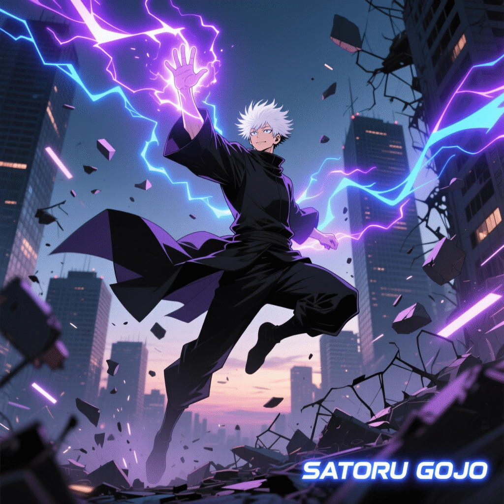 Satoru Gojo Fan Art: Domain of Darkness