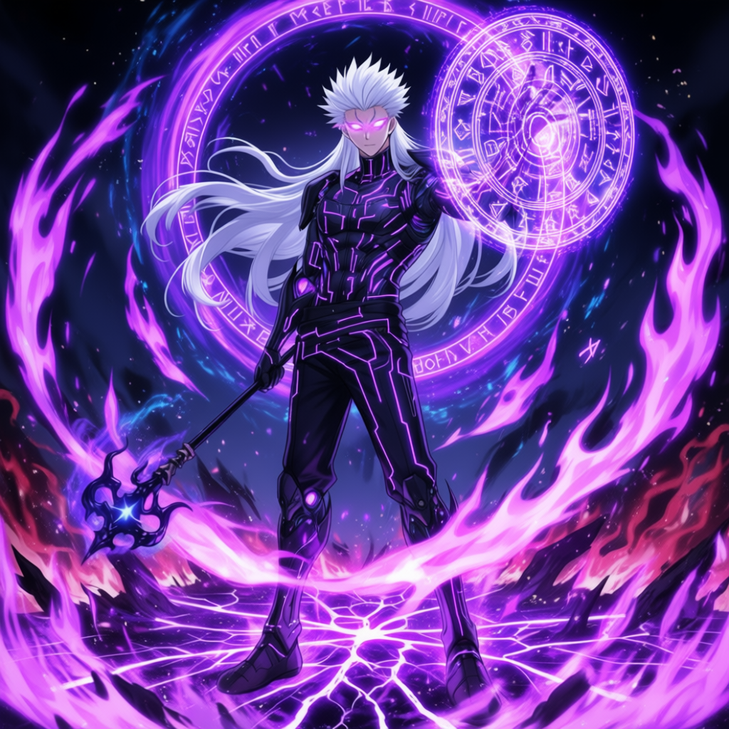 Satoru Gojo Fan Art: Domain of Darkness