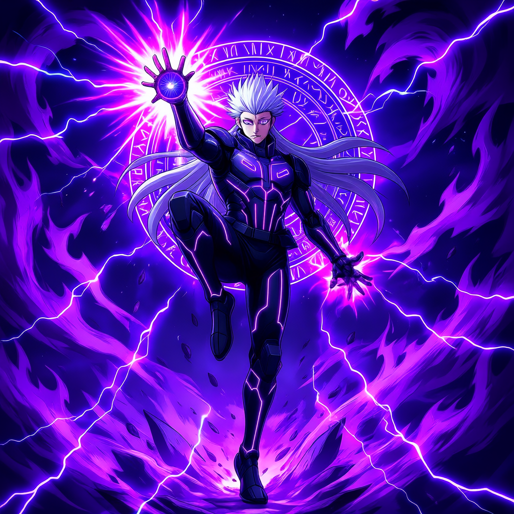 Satoru Gojo Fan Art: Domain of Darkness