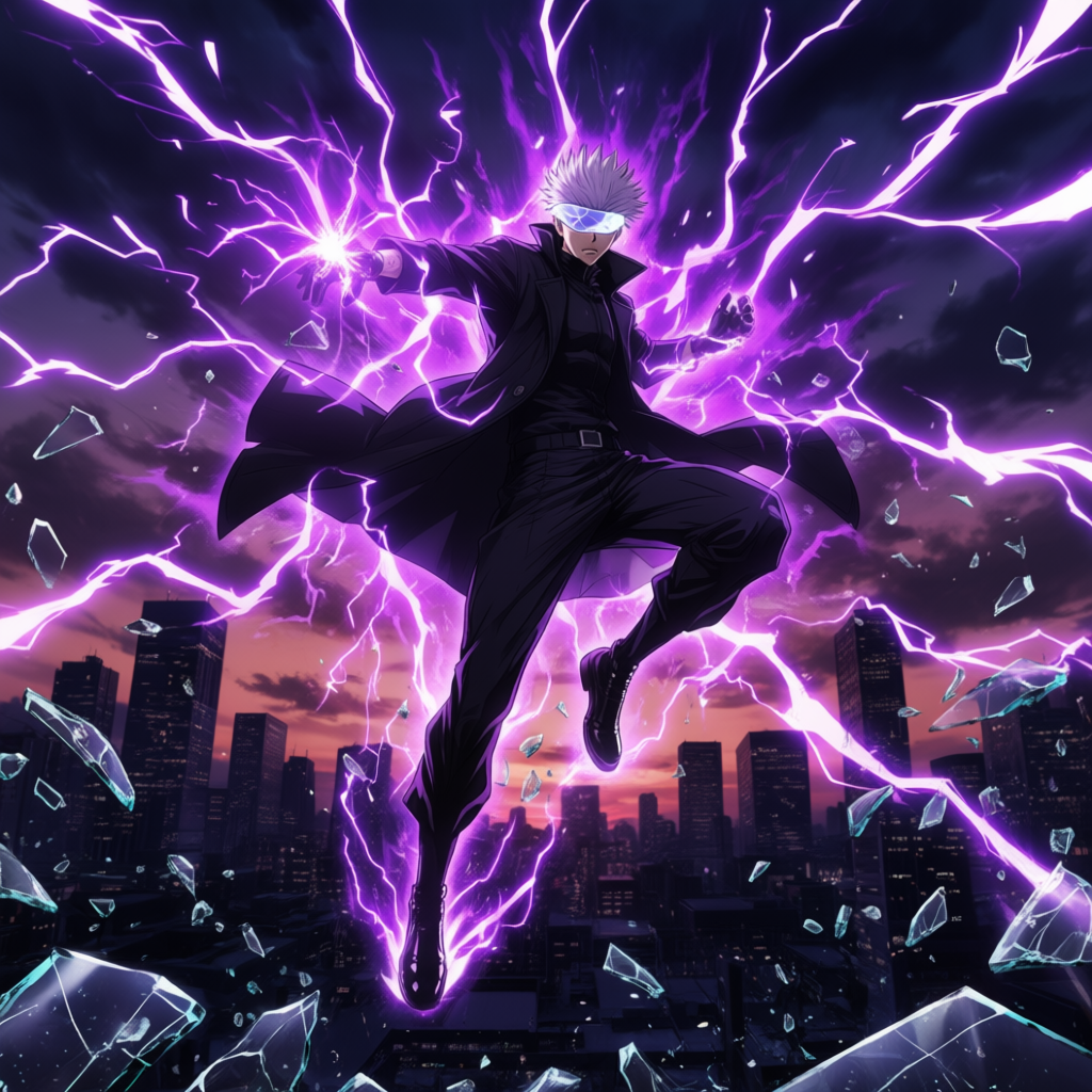 Satoru Gojo Fan Art: Domain of Darkness