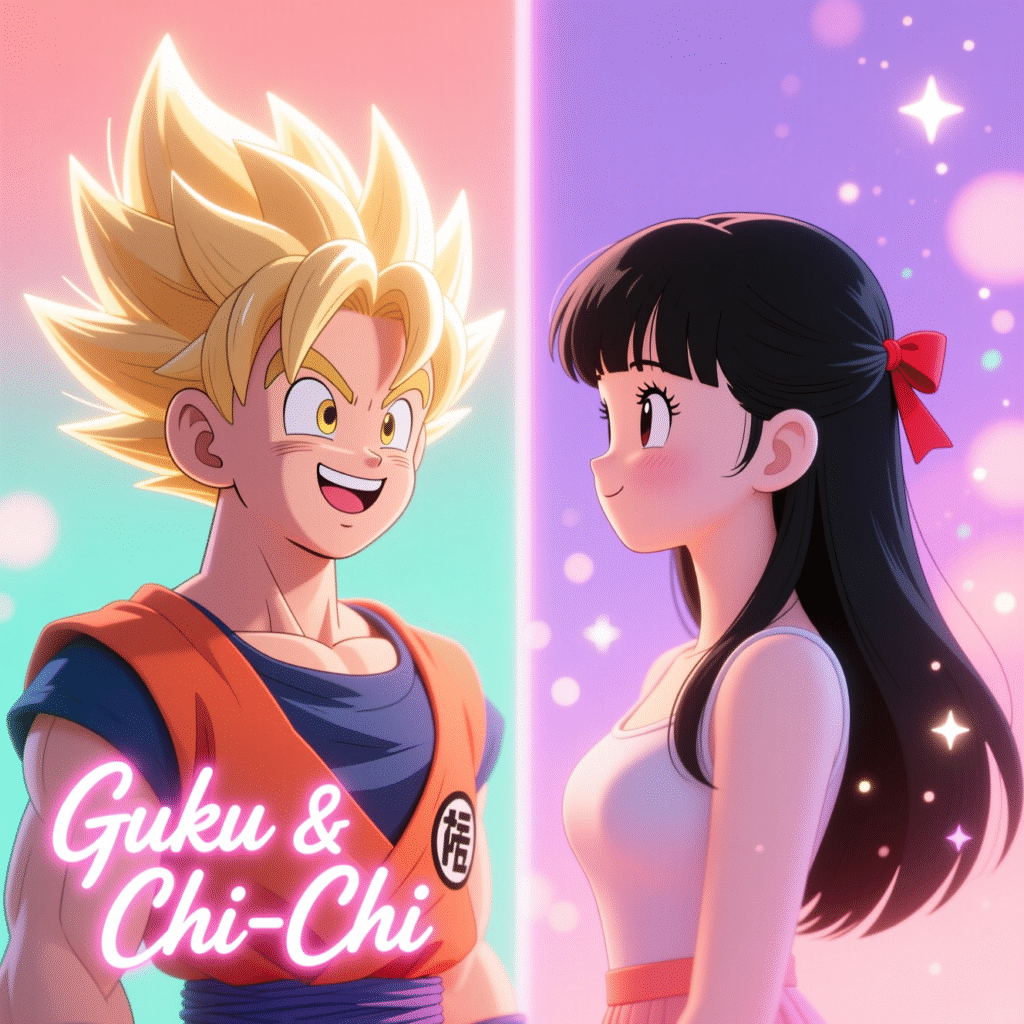 Forever Together – Goku & Chi-Chi Couple Art
