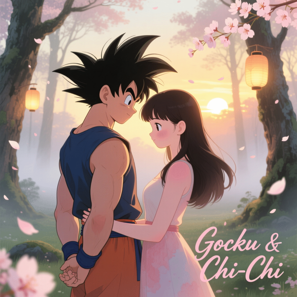 Forever Together – Goku & Chi-Chi Couple Art