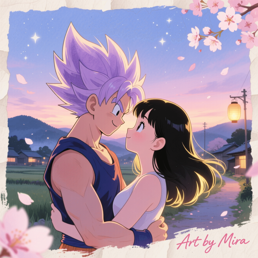 Forever Together – Goku & Chi-Chi Couple Art