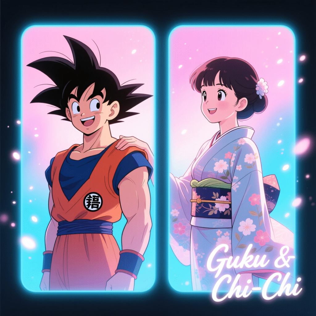 Forever Together – Goku & Chi-Chi Couple Art
