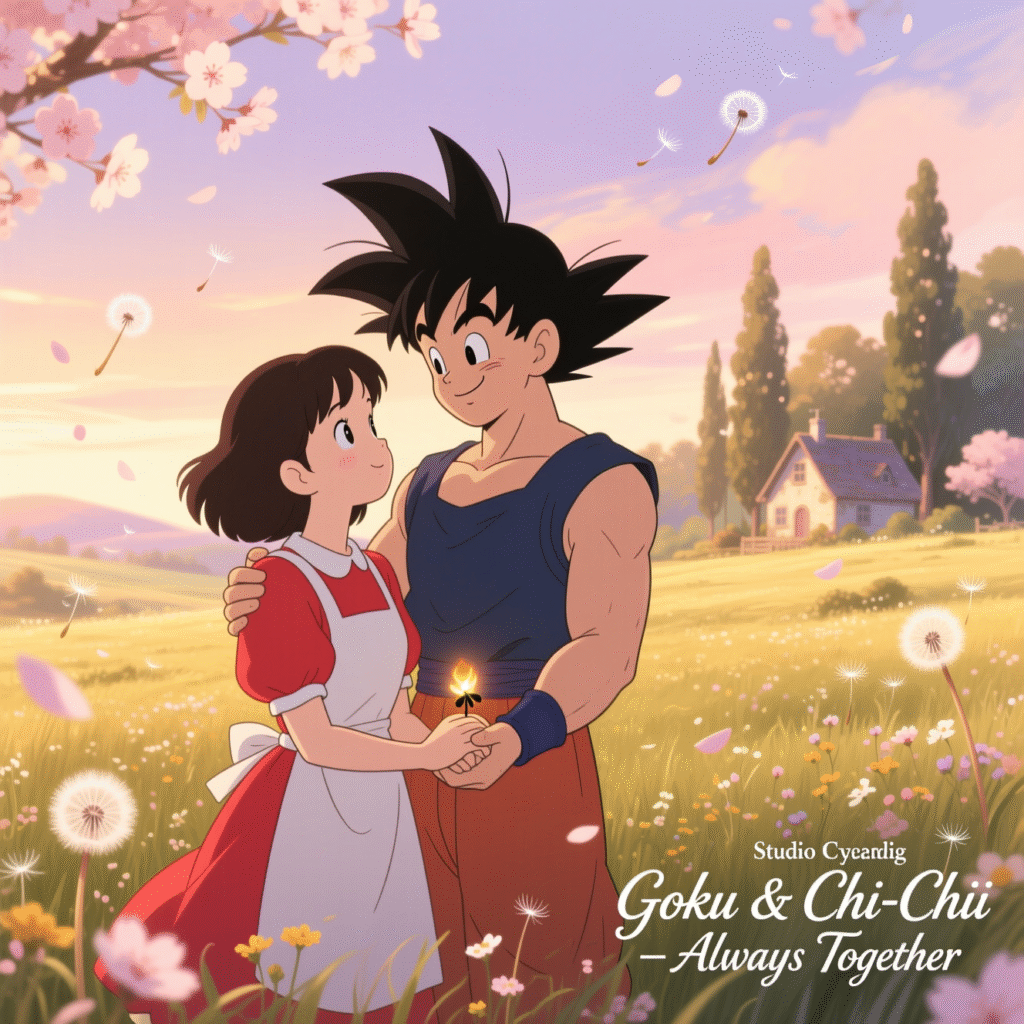 Forever Together – Goku & Chi-Chi Couple Art