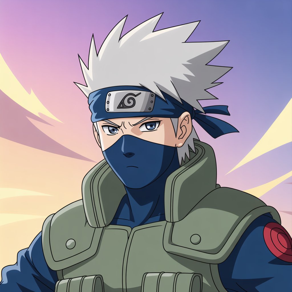 Kakashi Hatake Anime PFP – Ninja Style Digital Avatar Art