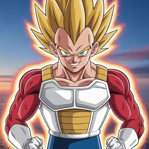 Vegeta Anime PFP – Saiyan Warrior Digital Avatar