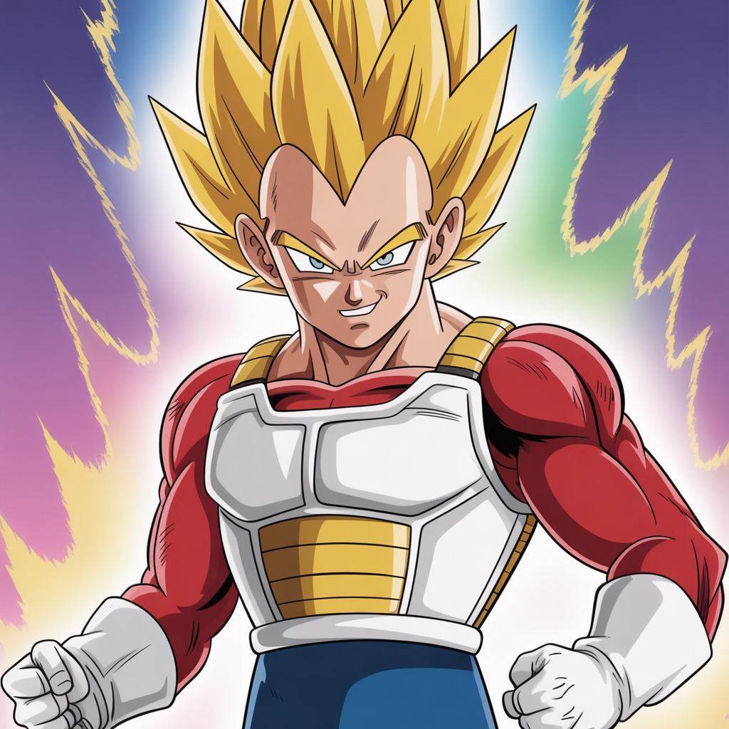 Vegeta Anime PFP – Saiyan Warrior Digital Avatar