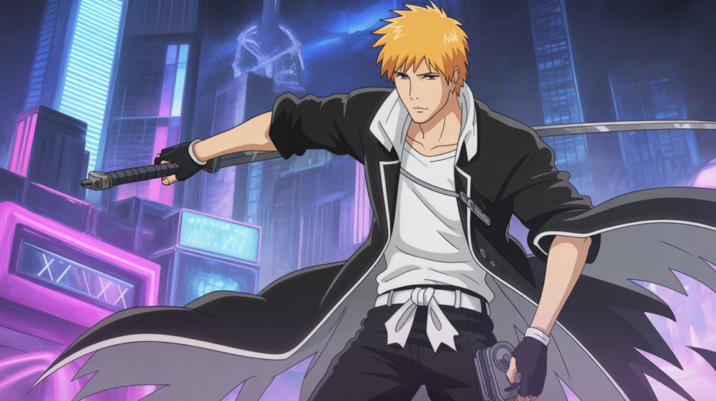 Ichigo Kurosaki - Bleach Anime Digital Art Banner