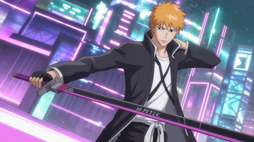 Ichigo Kurosaki - Bleach Anime Digital Art Banner