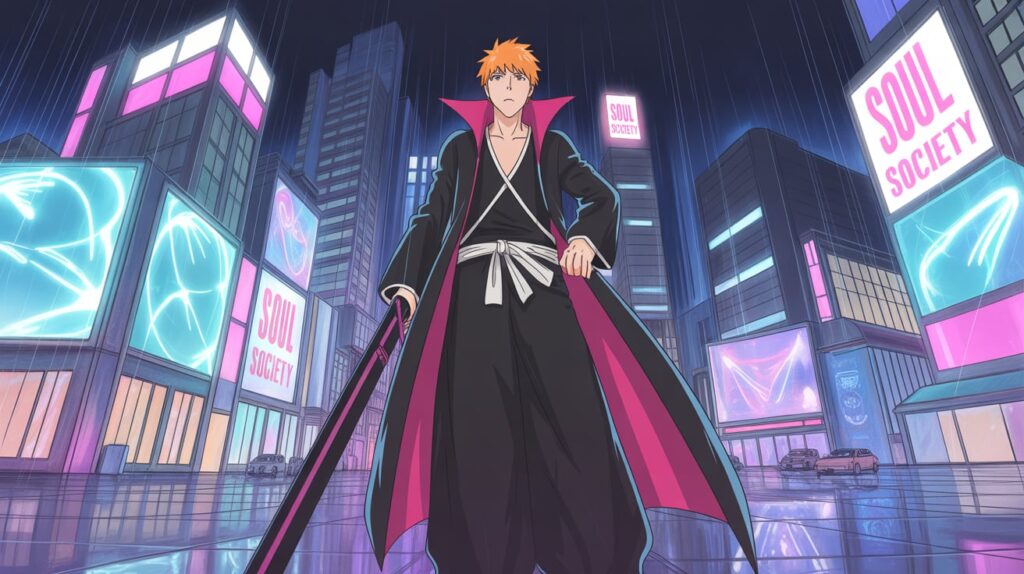 Ichigo Kurosaki - Bleach Anime Digital Art Banner