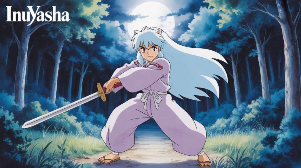 Inuyasha Art: Half-Demon with Tessaiga - Classic Anime Banner!