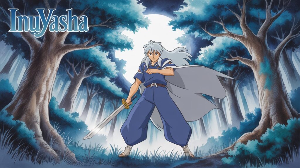 Inuyasha Art: Half-Demon with Tessaiga - Classic Anime Banner!
