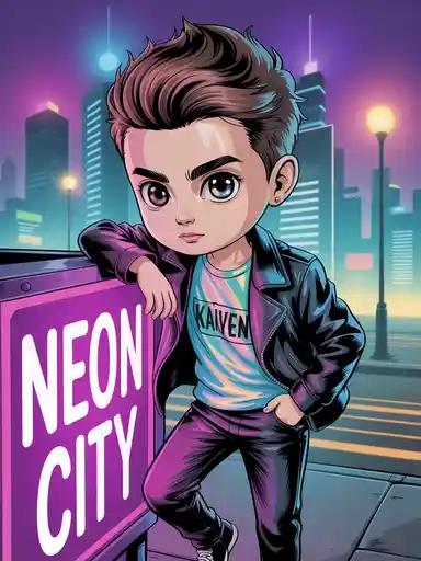 “Neon Phantom of the City”