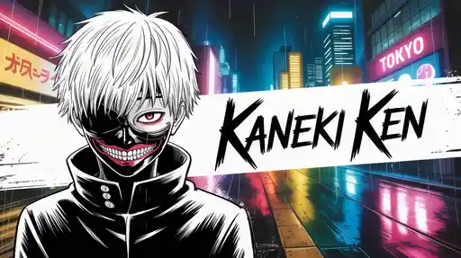 Tokyo Ghoul: A Dark Anime Digital Art of Duality