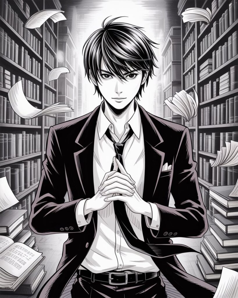 Light Yagami PFP – Elegance in Darkness
