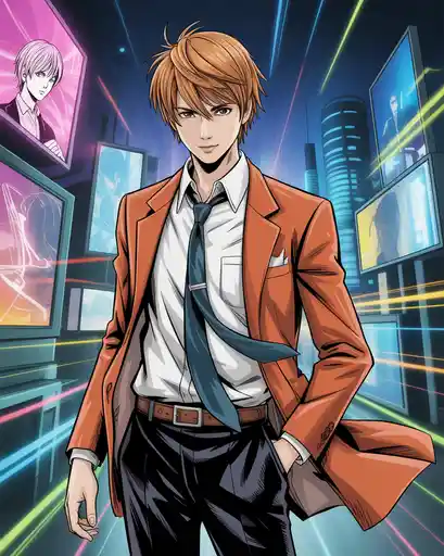 Light Yagami PFP – Elegance in Darkness