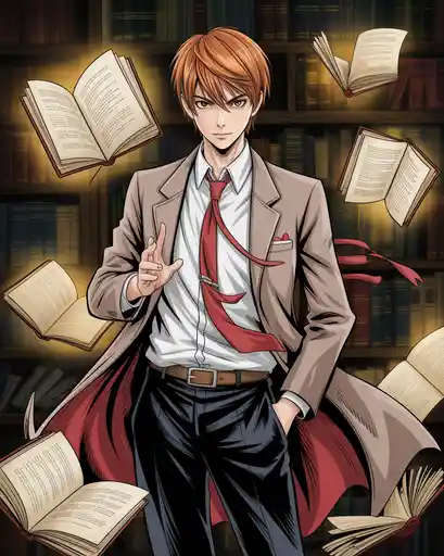 Light Yagami PFP – Elegance in Darkness