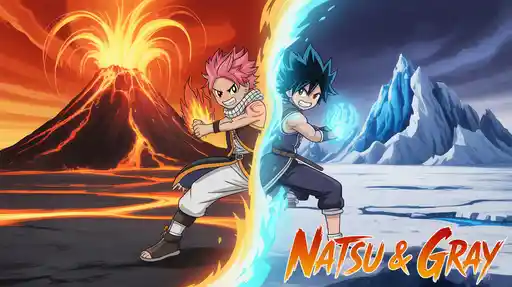 Frozen Flames Legacy – Natsu & Gray Banner