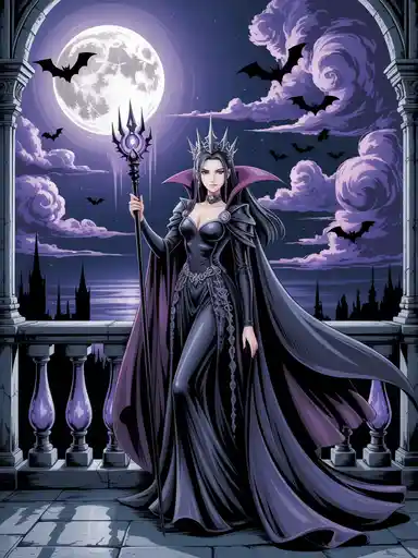 Eclipsed Majesty – Shadow Queen Character Art