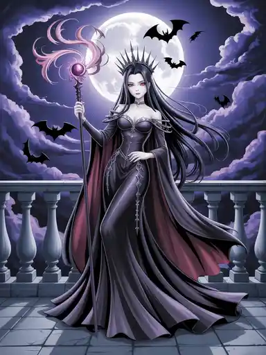 Eclipsed Majesty – Shadow Queen Character Art