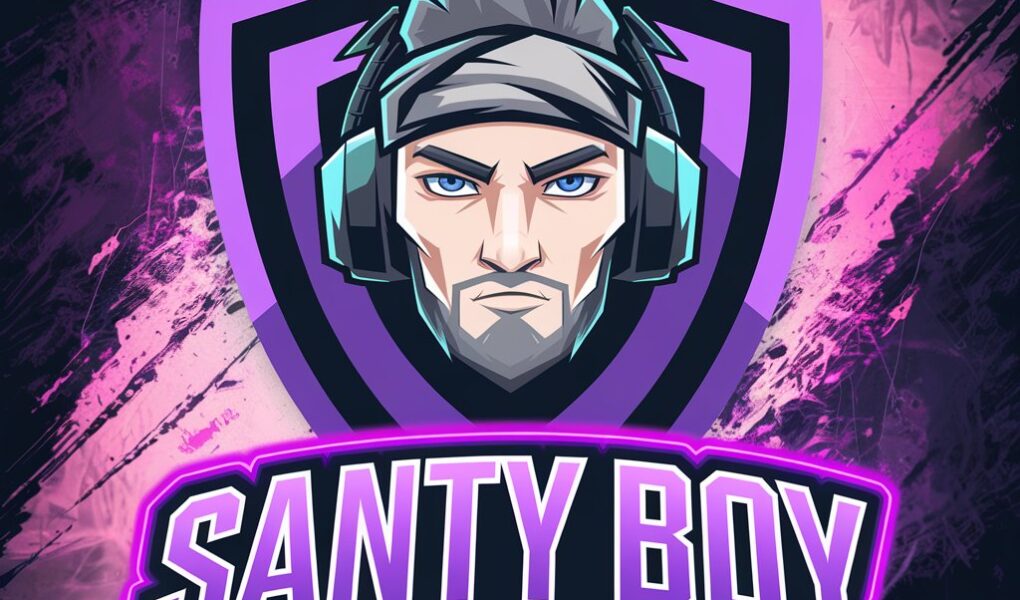 Santy Boy Logo – The Anime Warrior Vibe
