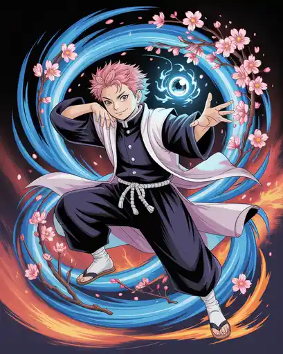 Gojo PFP – Neon Infinity Style