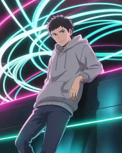 Gojo PFP – Neon Infinity Style