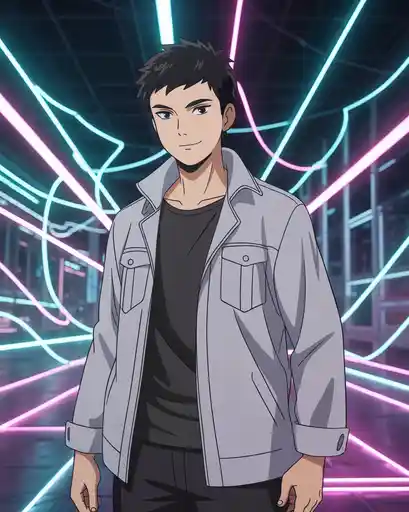 Gojo PFP – Neon Infinity Style