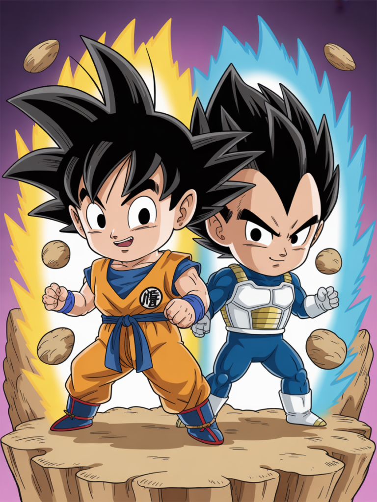 "Chibi Saiyan Showdown"