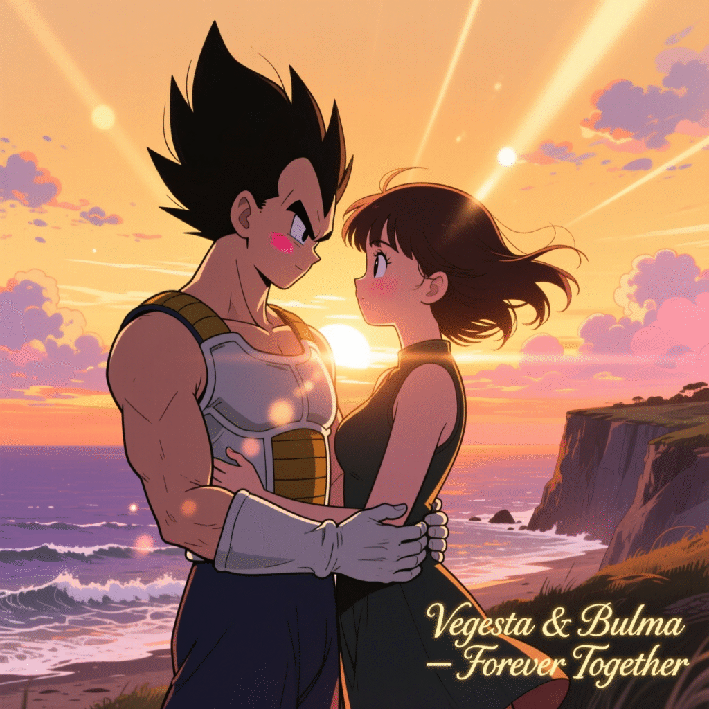Vegeta and Bulma Couple Art – Eternal Guardians