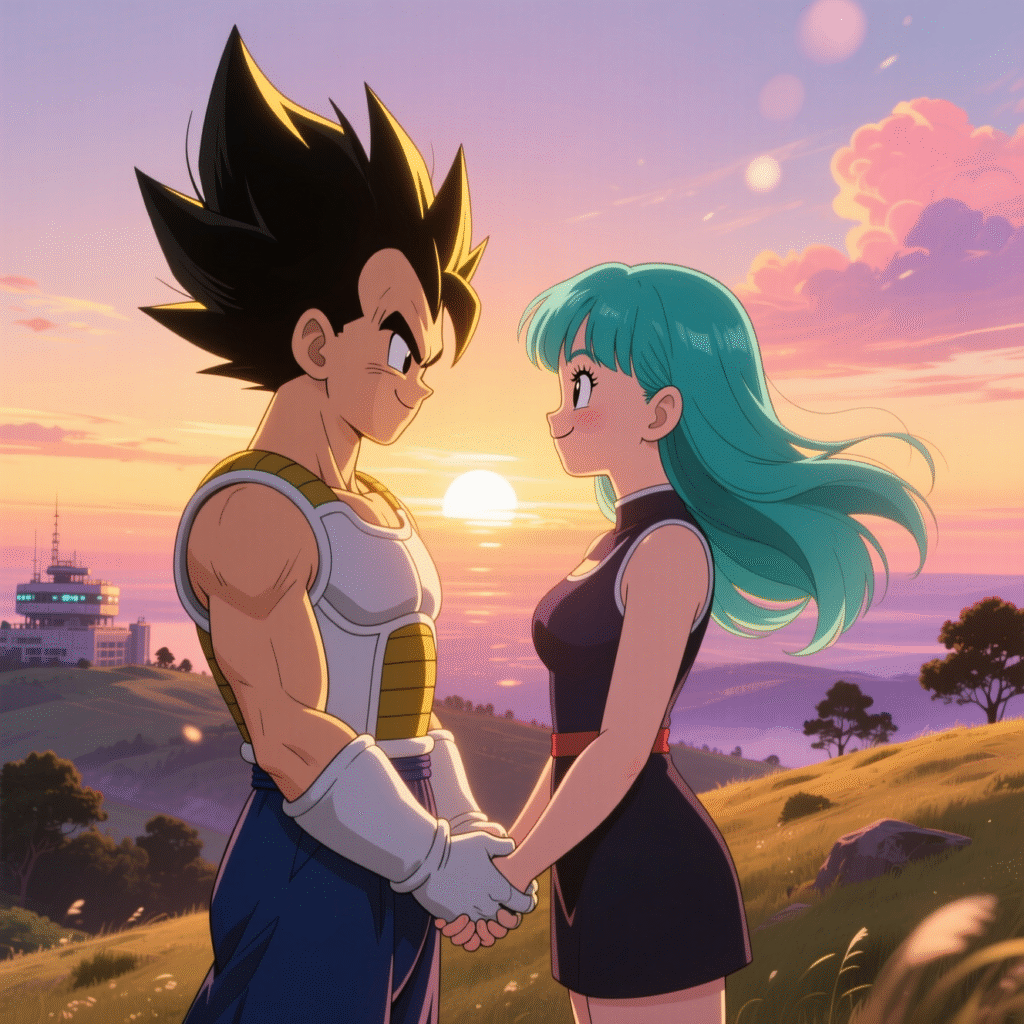 Vegeta and Bulma Couple Art – Eternal Guardians